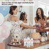 Andaz Press Blush Pink Rose Elegant Party Baby Shower Collection, Waterproof Water Bottle Labels, It's a Girl!, 20-Pack, Party Favors Decor Gift Ideas view 3