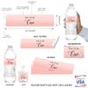 Andaz Press Blush Pink Rose Elegant Party Baby Girl's 1st Birthday Collection, Waterproof Water Bottle Labels, Fun to Be One, 20-Pack, Party Favors Decor Gift Ideas view 2
