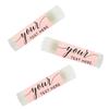 Andaz Press Personalized Blush Pink Rose Elegant Party, Lip Balm, Your Text Here, 12-Pack, Custom Party Favors Personalized Lip Balm Bulk Custom Lip Balm Stickers Labels Bachelorette Chapstick view 4
