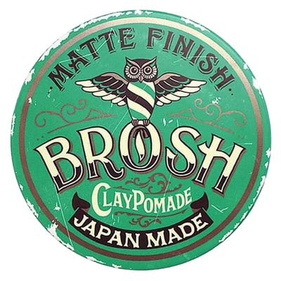 Brosh Matte Finish Clay Pomade with Medium Hold & Natural Finish, Lightweight Water-Based Hair Styling Paste for Men, 1.4 Oz Travel Size