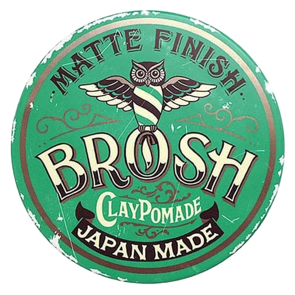 Brosh Matte Finish Clay Pomade with Medium Hold & Natural Finish, Lightweight Water-Based Hair Styling Paste for Men, 1.4 Oz Travel Size
