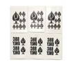 39 Piece Quees of Spades BBC Only Temporary Tattoo Set - 6 Sheets view 1