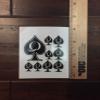 39 Piece Quees of Spades BBC Only Temporary Tattoo Set - 6 Sheets view 2