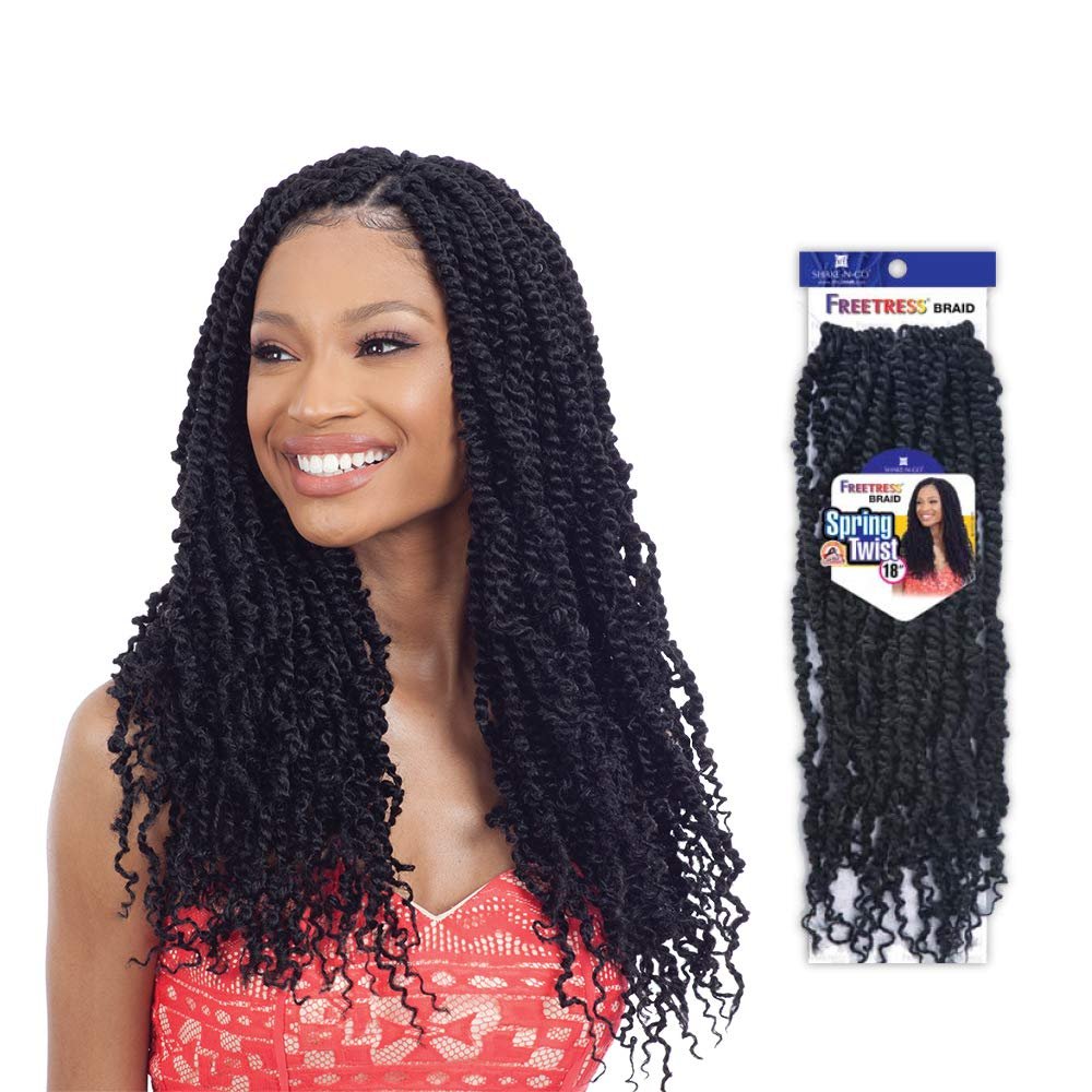 MULTI PACK DEALS! FreeTress Crochet Braids Spring Twist 18" (1-PACK, 1)