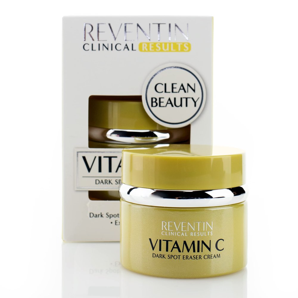 Reventin Vitamin C Face Cream Firming Moisturizer Skin Care Facial Lotion, Potent Vitamin C Gel Cream For Face Targets Dry Skin, Age Spots, Wrinkles, Hyperpigmentation, & Sun Damaged Skin, 1.5 Fl Oz