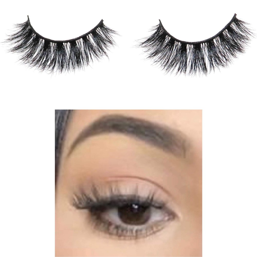 Adore Glamour 3D Mink Natural Makeup Thick False Fake Eyelashes 100% Cruelty Free Reusable (Luz)