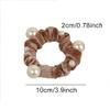 10 Pcs Artificial Pearl Hair Scrunchies Velvet Pearls Elastic Hair Bands Scrunchy Hair Ties Ropes Scrunchie Ponytail Holder for Women Girls Ladies Hair Accessories (Color Random) view 3
