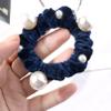 10 Pcs Artificial Pearl Hair Scrunchies Velvet Pearls Elastic Hair Bands Scrunchy Hair Ties Ropes Scrunchie Ponytail Holder for Women Girls Ladies Hair Accessories (Color Random) view 4