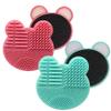 2Pack Color Removal Sponge, 2 in 1 Dry Makeup Brush Quick Cleaner Sponge - Make up Brush Cleaning Pad Mat (Pink+Mint Green) view 1