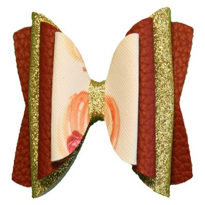 Pumpkin Princess Medium Demi Bow