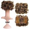 2 Plastic Comb Clip In Curly Synthetic Hair Pieces Chignon Updo Cover Hairpiece Extension Hair Bun Hair Accessories 6A view 1