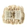 2 Plastic Comb Clip In Curly Synthetic Hair Pieces Chignon Updo Cover Hairpiece Extension Hair Bun Hair Accessories 6A view 2