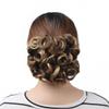 100G/Pc Women's Curly Chignon Elastic Net With Two Combs Synthetic Hair Buns Updo Cover Hairpiece Wine Red 9H19 view 1