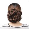 100G/Pc Women's Curly Chignon Elastic Net With Two Combs Synthetic Hair Buns Updo Cover Hairpiece Wine Red M4-30 view 1