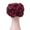 100G/Pc Women's Curly Chignon Elastic Net With Two Combs Synthetic Hair Buns Updo Cover Hairpiece Wine Red #1 view 4