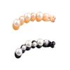 2 Pcs Fashion Acrylic Imitation Pearls Banana Clip Cryrstal Rhinestone Hair Clips Hairpin Ponytail Holder Hair Accessories for Women view 1