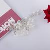 CROWN GUIDE Bridal Hair Comb Clip Pin Rhinestone Pearl Wedding Hair Accessories for Women Brides Bridesmaid Hairpiece Silver view 4