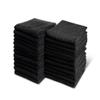 Groko Textiles Black Bleach Proof Towels Set, 48 Pack 100% Cotton 16" X 27" Color Safe, Stain Resistant, Quick Drying Towels for Beauty, Hair and Nail Salon, Gym, Spa and Home Hair Care view 1