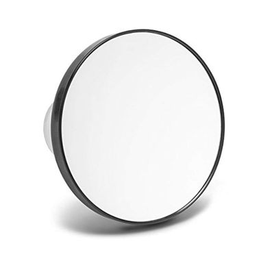 10X Magnifying Round Makeup Mirror Glass Cosmetics Portable Mirror with 2 Easy Mounting Suction Cups For Shaving Beauty