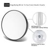 10X Magnifying Round Makeup Mirror Glass Cosmetics Portable Mirror with 2 Easy Mounting Suction Cups For Shaving Beauty view 2
