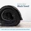 Groko Textiles Black Bleach Proof Towels Set, 144 Pack 100% Cotton 16" X 27" Color Safe, Stain Resistant, Quick Drying Towels for Beauty, Hair and Nail Salon, Gym, Spa and Home Hair Care view 2