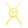 Yellow Hair Stick Hair Holder Clincher Clip Chopstick Look view 1