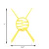 Yellow Hair Stick Hair Holder Clincher Clip Chopstick Look view 2