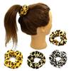4 Pcs Flannel Leopard Hair Ring Elastic Rubber Band Hair Rope Hair Band Scrunchie Ponytail Holder Women Hair Accessory view 1
