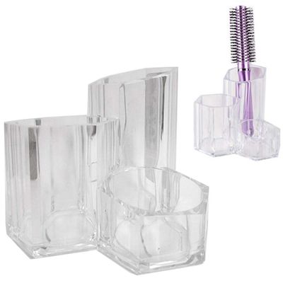 2 Clear Makeup Vanity Cosmetic Organizer Case Storage Jewelry Holder Box Make Up