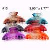 Magik 6~12 Pack Women Plastic Large Hair Claws Hair Clips Jumbo Various Styles Tortoise (12 Pack, 13 Assorted) view 2