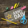 U.S. Army Dad Makeup Cosmetic Bag Organizer Pouch view 2