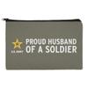 U.S. Army Proud Husband of a Soldier Makeup Cosmetic Bag Organizer Pouch view 1