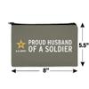 U.S. Army Proud Husband of a Soldier Makeup Cosmetic Bag Organizer Pouch view 4