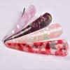 4 Pcs Fashion Acrylic Alloy Hair Clips Acetic Acid Duckbill Clips Hairpins Barrettes Hairstyling Tools Accessories for Women view 2