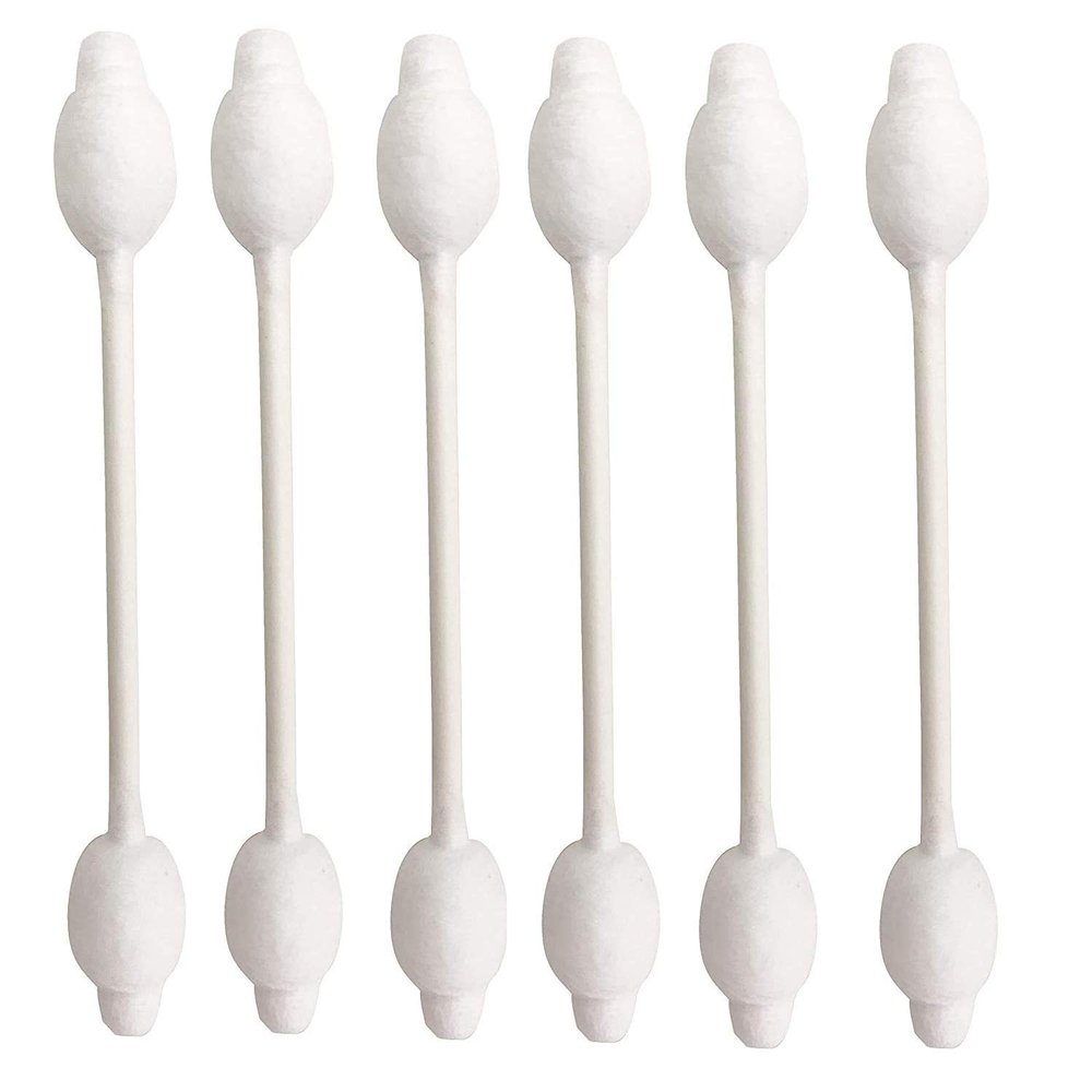 Baby Cotton Swabs, Organic Chlorine-Free Safety Swabs for Kids or Newborn Babies, 100% Biodegradable Gentle Baby Qtips, Cruelty-Free & Hypoallergenic Children Cotton Buds (4 packs of 55 ct. Total 220)