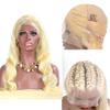 Forawme Real Virgin Brazilian Wavy Human Hair Pre plucked Full Lace Wigs With Baby Hair 180 Density 613 Blonde Remy Glueless Wigs 14 Inch view 1
