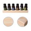 Meao 4 Pcs 1-Tier Wooden Essential Oil Display Storage Organizer Holder Stand - 6 Slots Natural Hard Pine Wood Rack - Holds up to 6 Aromatherapy Bottles - Ideal Gift Presentation Shelf #3 view 2