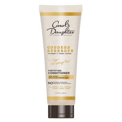 Carol's Daughter Goddess Strength Fortifying Conditioner For Wavy, Coily and Curly Hair, Conditioner with Castor Oil for Weak Hair, 11 Fl Oz