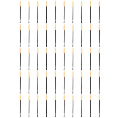 50PCS Disposable Eyelash Mascara Makeup Brush Applicator(Orange)