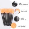 50PCS Disposable Eyelash Mascara Makeup Brush Applicator(Orange) view 3
