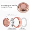 Gift2U Facial Hair Remover Replacement Heads, 6pcs Rose Gold Electronic Shaver Head Cutter Replacement with 18K Gold-Plated Blade Cover for Face, Leg, Armpit, Back, etc view 2
