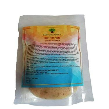 BSD Organics Orange face & body scrub with virgin coconut oil - 100 gms, 0.22 Pounds
