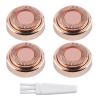 Gift2U Facial Hair Remover Replacement Heads, Rose Gold Electronic Shaver Head Cutter Replacement with 18K Gold-Plated Blade Cover for Face, Leg, Armpit, Back, etc view 1