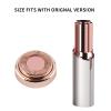 Gift2U Facial Hair Remover Replacement Heads, Rose Gold Electronic Shaver Head Cutter Replacement with 18K Gold-Plated Blade Cover for Face, Leg, Armpit, Back, etc view 3