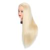 Headfix 26"-28" Long Hair Mannequin Head Synthetic Fiber Hair Hairdresser Practice Styling Training Head Cosmetology Manikin Doll Head with Clamp (6F1919W61320) view 2
