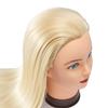 Headfix 26"-28" Long Hair Mannequin Head Synthetic Fiber Hair Hairdresser Practice Styling Training Head Cosmetology Manikin Doll Head with Clamp (6F1919W61320) view 3