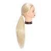 Headfix 26"-28" Long Hair Mannequin Head Synthetic Fiber Hair Hairdresser Practice Styling Training Head Cosmetology Manikin Doll Head with Clamp (6F1919W61320) view 4