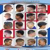 Barber Poster - 24 x 36 Inches, Already Laminated For Fade Prevention - Barber Shop Poster with High Definition Images Showing All Haircuts Details - You Will Love It view 1
