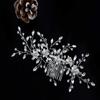 Alilang Silver Tone Zirconia Cubic Czech Crystal Rhinestone Rustic Floral Leaves Bridal Prom Hair Comb view 2