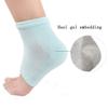 Snadulor 3 Pairs Moisturizing Feet Sleeve Gel Heel Socks for Dry Cracked Heels,Spa Gel Socks,Open Toe Socks for Men Women,Nude view 3